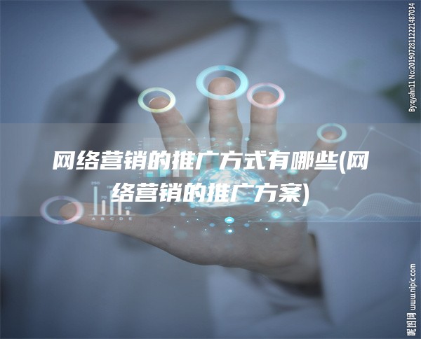 网络营销的推广方式有哪些(网络营销的推广方案)